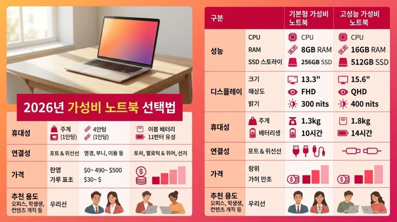 가성비와 성능 사이에서 고민하다 고른 2026 노트북 추천 모델 실사용 후기