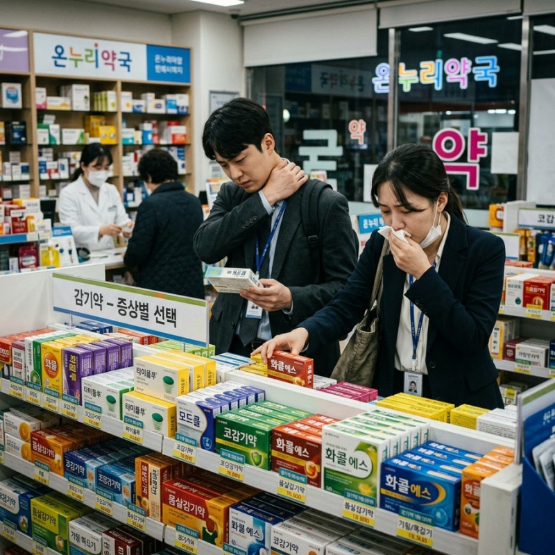 약사도 몰래 챙겨 먹는다는 감기약 조합! 몸살·목·코 증상별 총정리