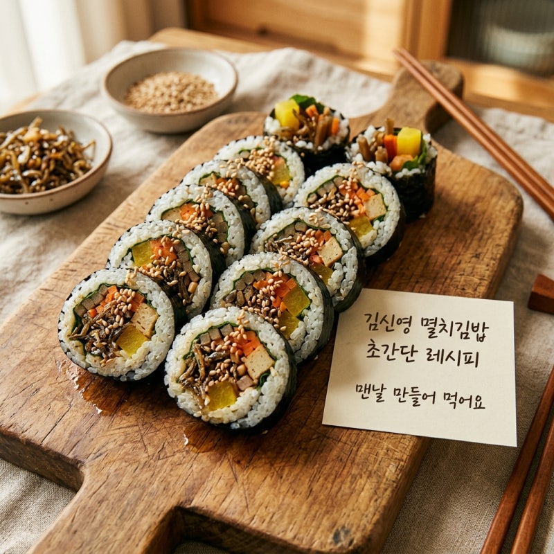 "맨날 만들어 먹어요"...김신영 멸치김밥 초간단 레시피, 꾸준히 찾는 이유