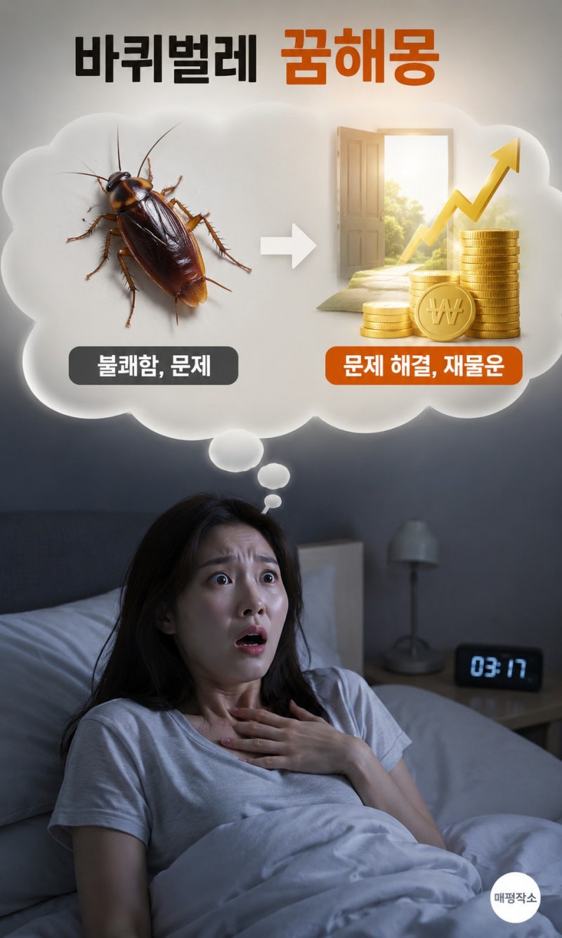 징그러운 바퀴벌레가 나오는 꿈, 과연 흉몽일까? 상황별 꿈 풀이