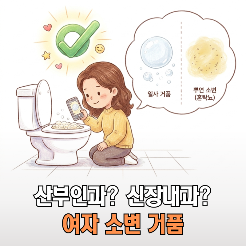 여자 소변 거품 남성과 달리 낙차도 없는데 거품이 안 꺼지는 무서운 진짜 이유
