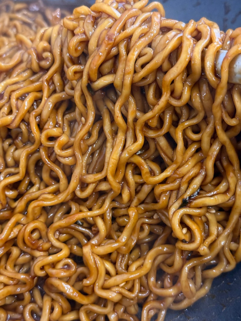 집밥 기록, 매콤 꾸덕함의 끝판왕! 실패 없는 불닭볶음면 + 짜파게티 '불닭게티' 황금레시피....
