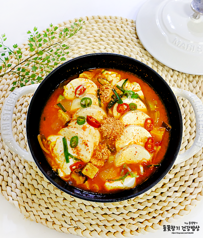 순두부찌개 레시피 끓이는법 명란 요리