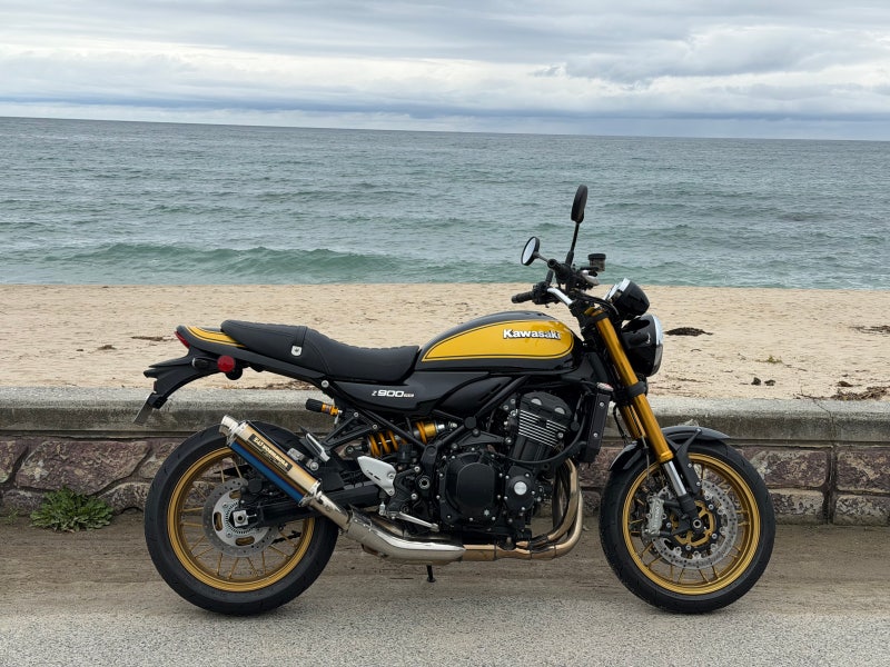 요시무라 슬립온 머플러 장착 가와사키 Z900RS SE 강릉 투어