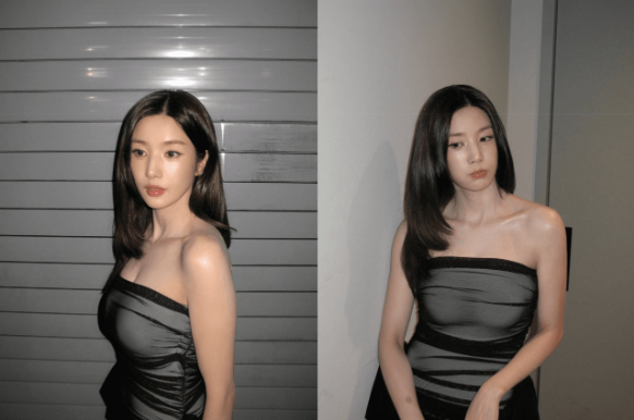 '워터밤 여신' 권은비 근황, 감탄 자아낸 블랙 시스루 드레스 핏과 명품 쇄골 라인 인스타 패....