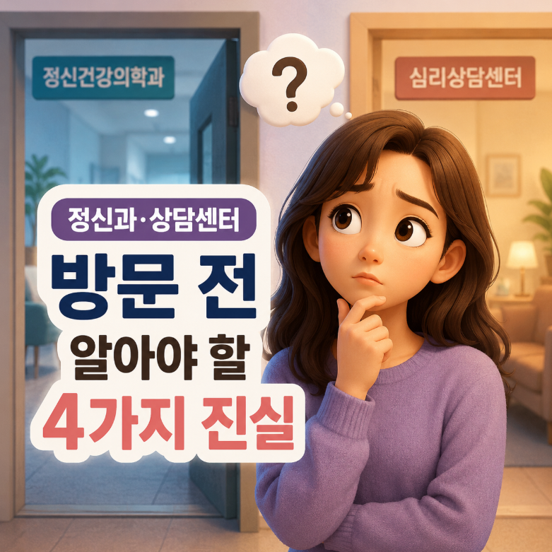 정신과나 심리상담센터 방문 전, 초보자가 알아야 할 4가지 오해와 진실