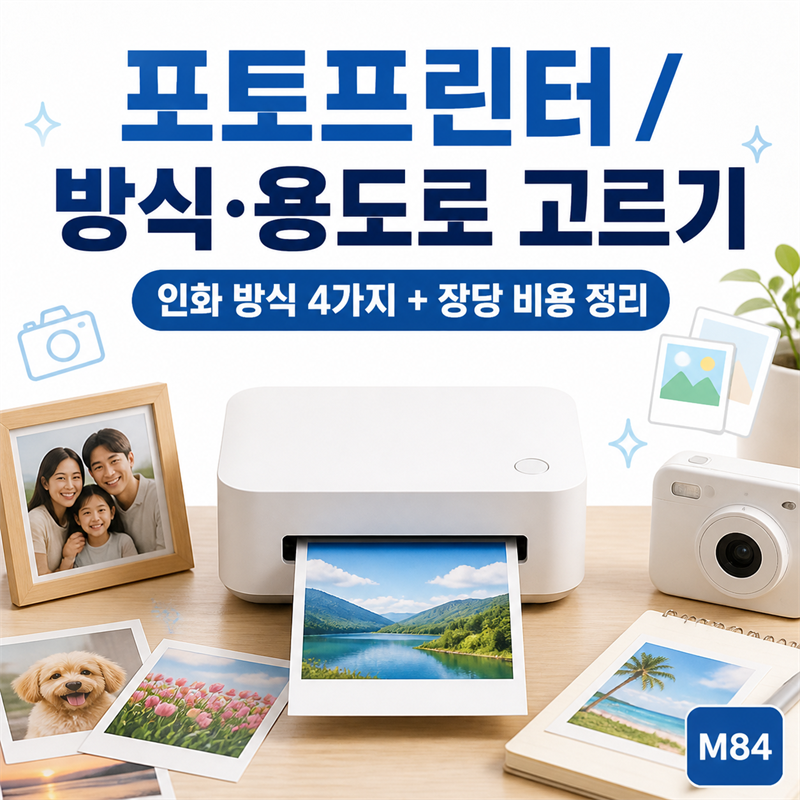 포토프린터 추천 — 폰 사진 인화, 방식·용도로 고르면 안 헷갈려요 (인화 방식 4가지 + 장당 ....