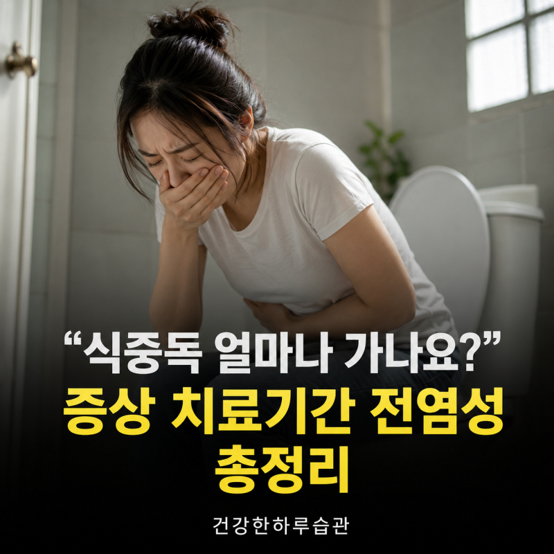 "식중독 얼마나 가나요?" 증상 치료기간 전염성 총정리
