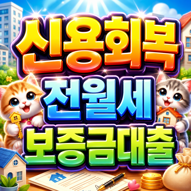 2026 신용회복전월세보증금대출 최대 6000만원 전세자금 특례보증 성실상환자라면 꼭 확인하....