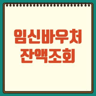임신바우처 잔액조회, 꼭 필요한 이유와 간편한 조회 방법