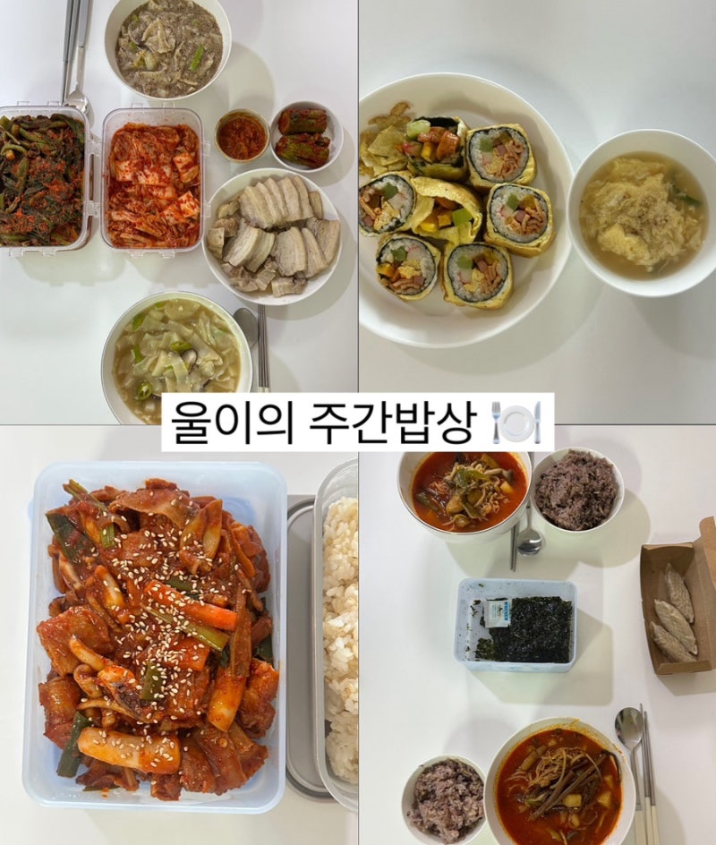 6월 넷째 주 집밥 주간밥상 | 2인 집밥 저녁메뉴 추천 식단표 오늘뭐먹지 ️