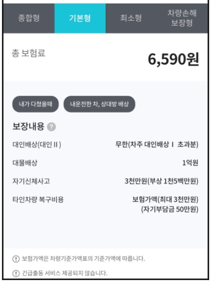 일일 자동차보험 가격 비교 및 원데이 보장한도 당일 가입 팁