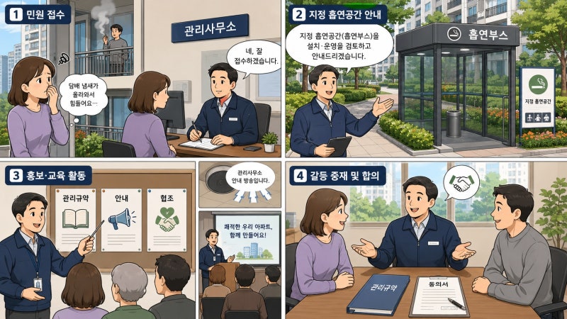 아파트 층간 흡연 갈등법령 안에서 실제로 할 수 있는 것들