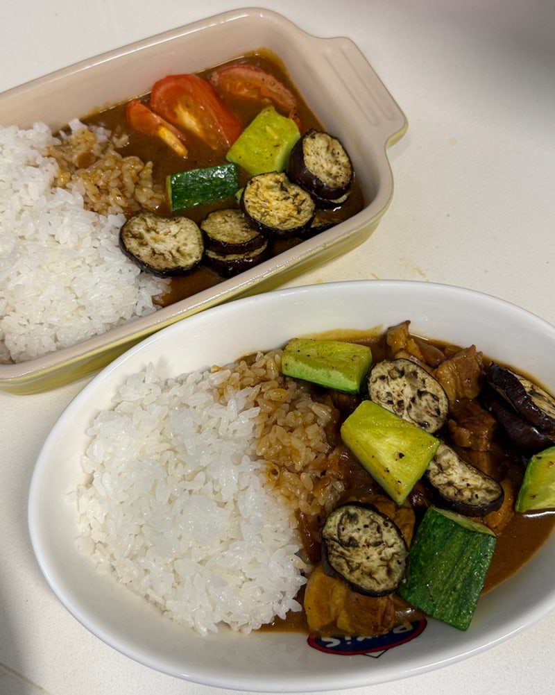 구운야채 카레 만들기
