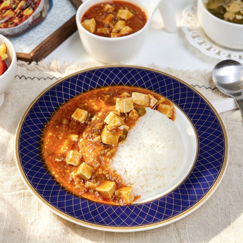 불없이 1분 완성, 마파두부덮밥 차오차이 홍콩식 마파두부 중화요리 감성 그대로!