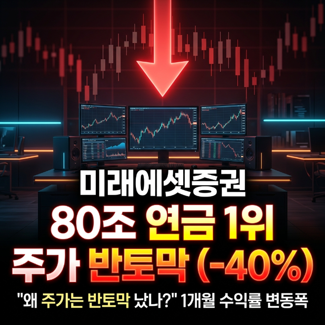 "연금 80조 1등인데 주가는 왜 반토막?" 미래에셋증권 지금 어떻게 봐야 하나