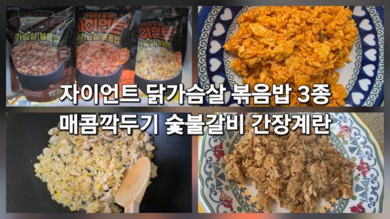 자이언트 닭가슴살볶음밥 대용량볶음밥 후기! 맛있는 식사 직장인도시락