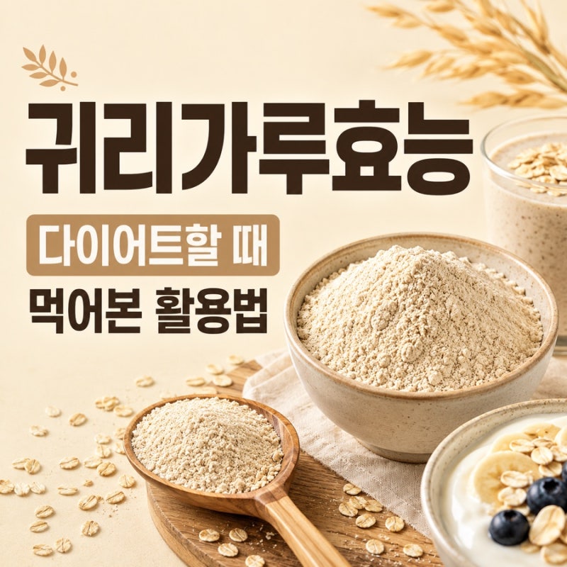 귀리가루효능, 매일 한 스푼으로 건강 관리 방법