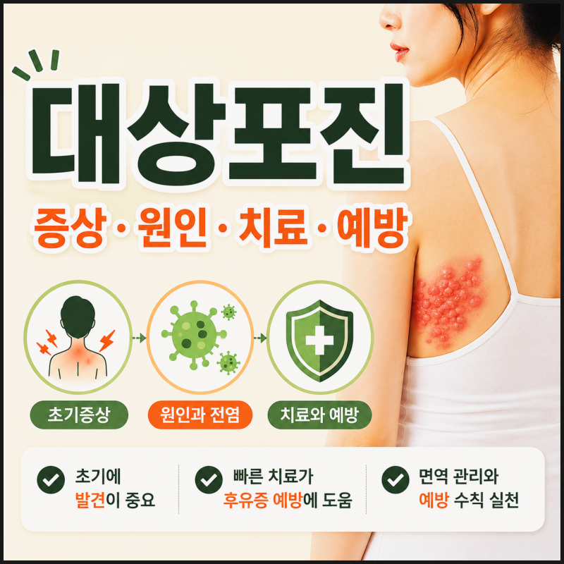 발진보다 먼저 오는 통증, 손·허리·허벅지에 나타나는 대상포진 증상과 전염성
