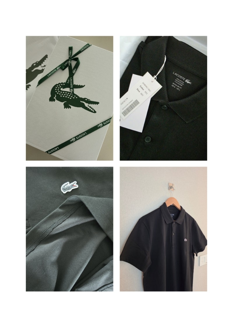 라코스테 반팔 추천!여름 데일리 끝판왕,베이직 오토만 반팔 폴로 셔츠 DH8342-56G 솔직 후기