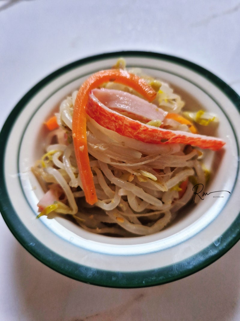 숙주맛살무침 만들기