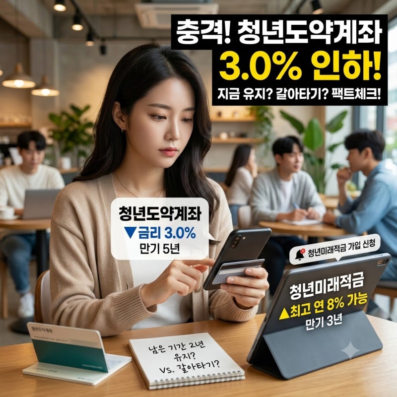 청년도약계좌 금리 3.0% 인하, 가입자가 지금 봐야 할 것