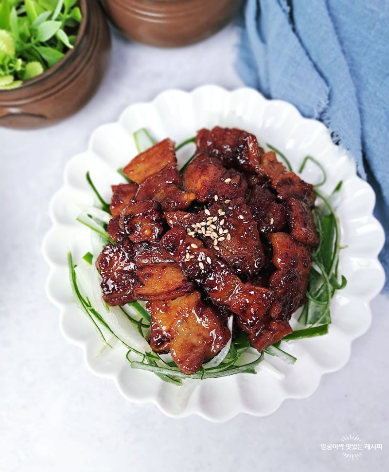 간장 삼겹살조림 레시피 단짠단짠 밥도둑 고기반찬 요리