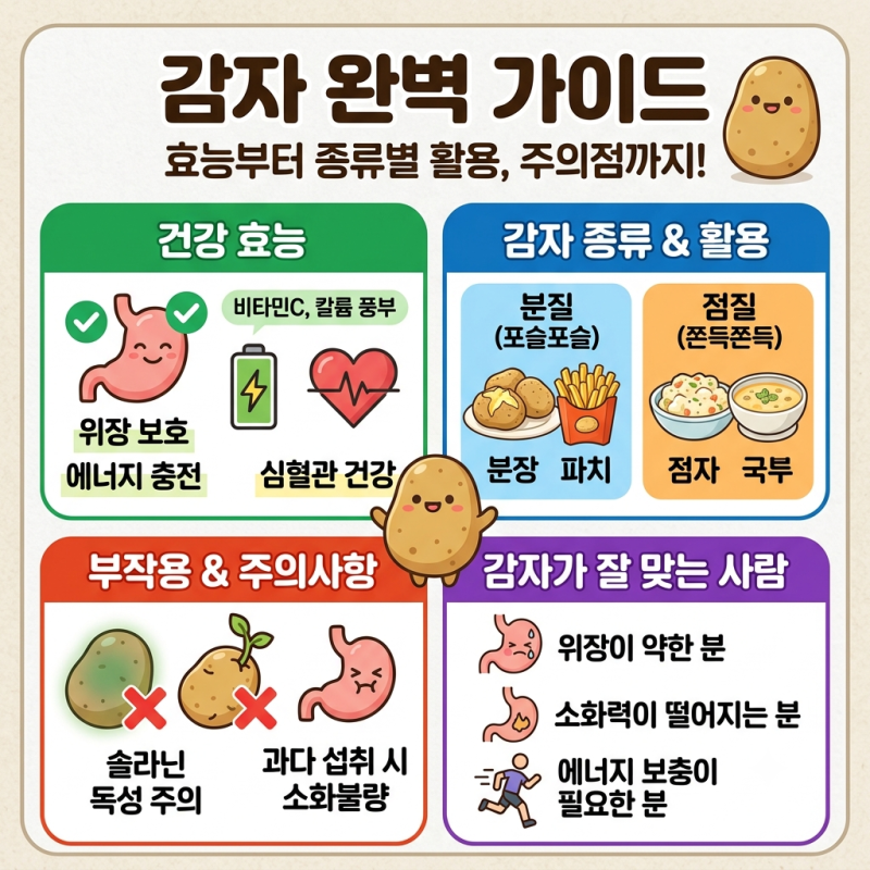 (건강백세)감자 효능과 치명적인 부작용! 위염엔 보약인데 당뇨 환자는 '이것' 모르면 독 된....
