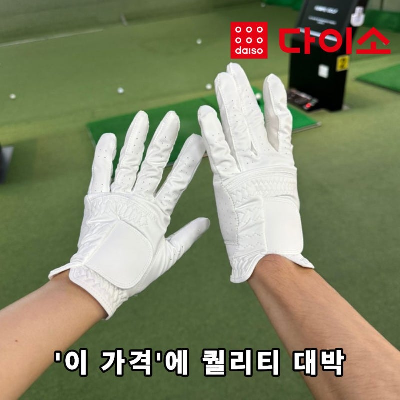 다이소 골프장갑 '이 가격'이면 굳이 비싼 제품 살 필요 있을까요