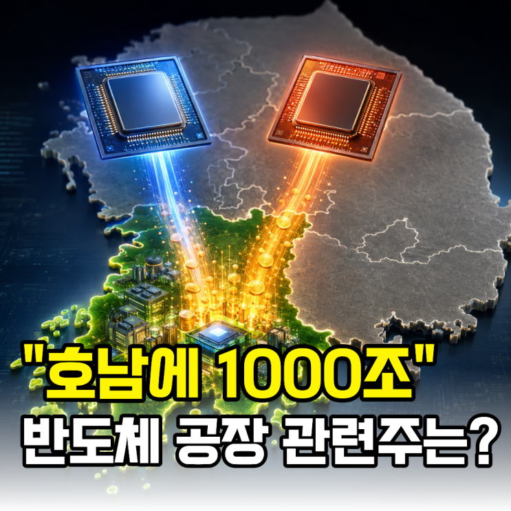 "<b>호남</b>에 1000조 돈벼락" <b>반도체</b> 공장 들어오면 '이 종목... 