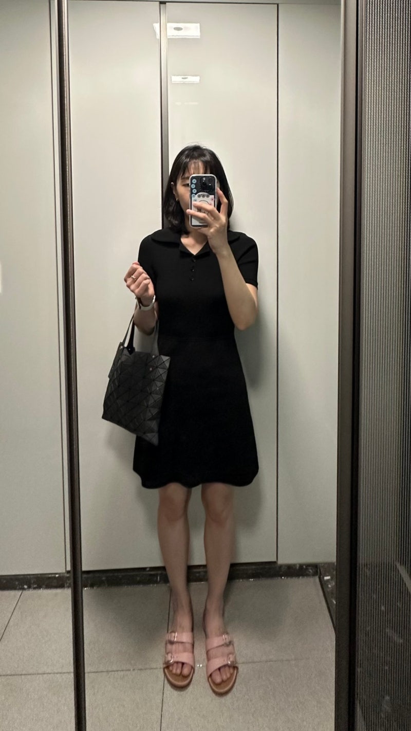 6월 넷째주 입었어요 / 산드로 원피스 바오바오 데님 구호플러스 르메르