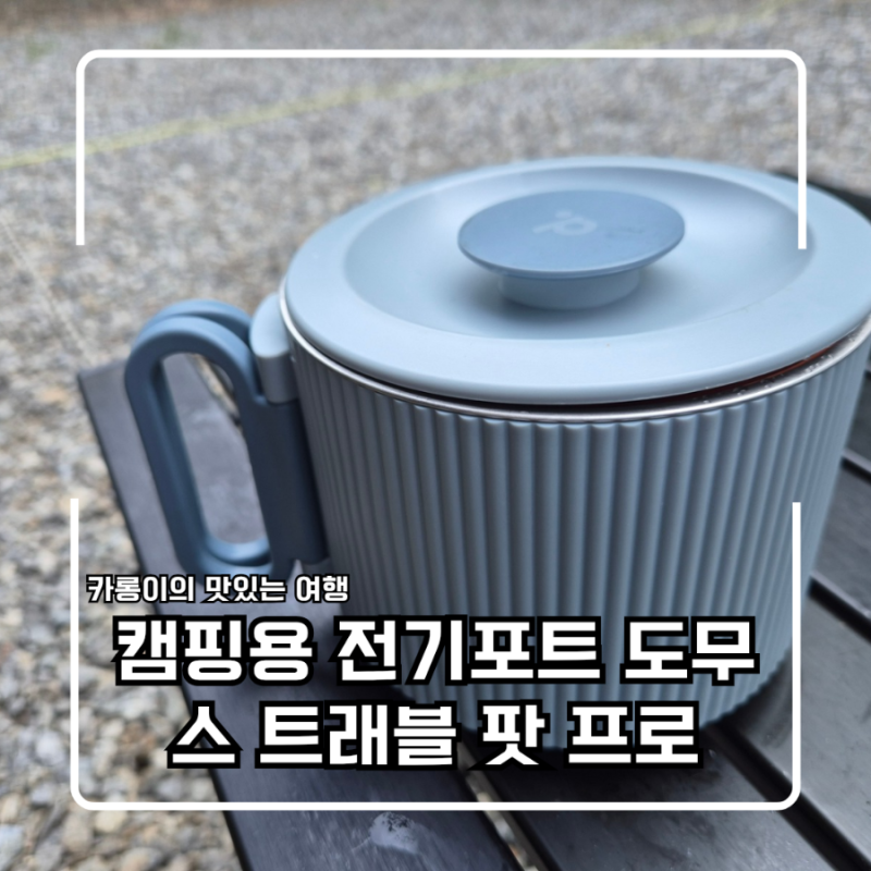 캠핑용 전기포트 도무스 트래블 팟 프로 내돈내산 솔직 후기