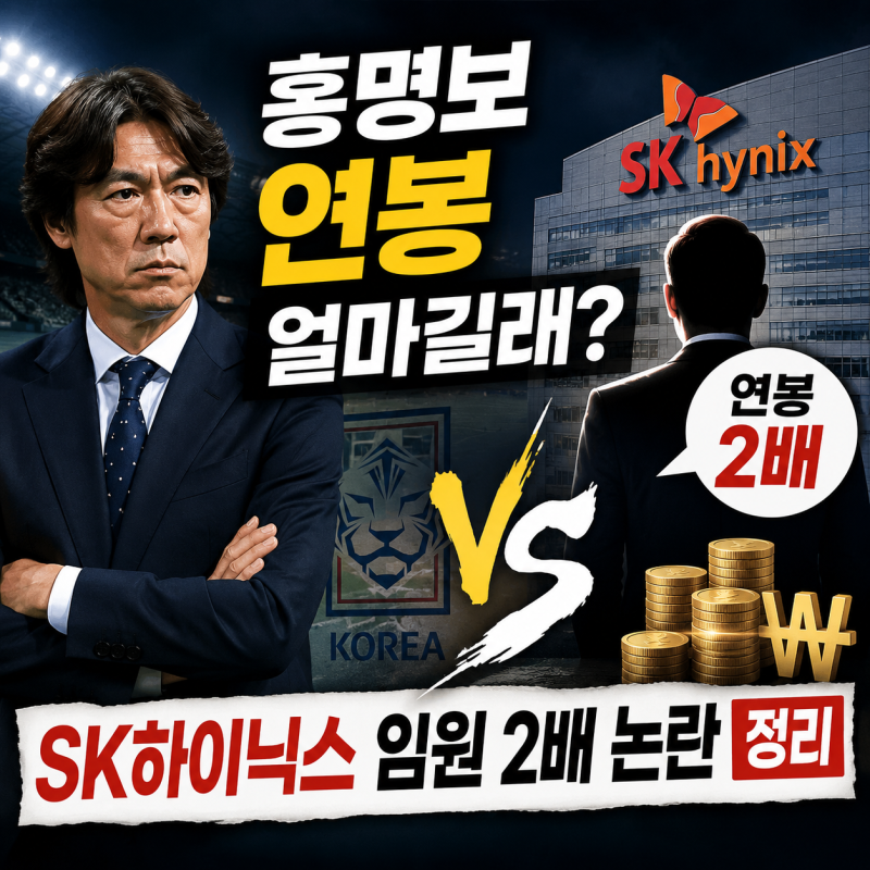 홍명보 연봉 얼마길래? SK하이닉스 임원 2배 논란 정리