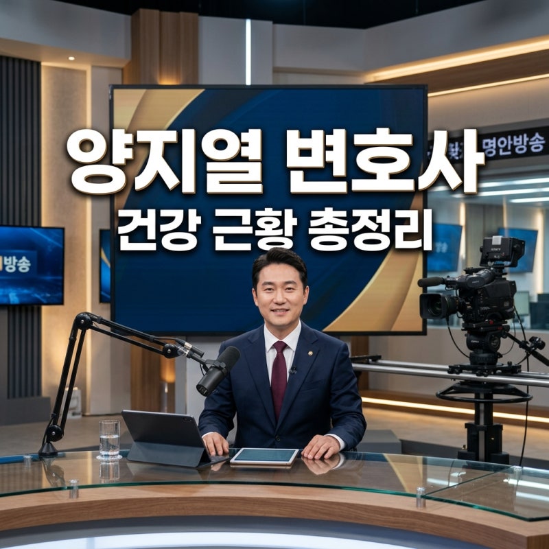 양지열변호사 병명 건강 이상설? 사건반장 근황과 프로필 총정리