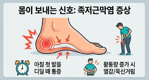 족저근막염 증상과 주사 치료 방법: 발바닥 통증 완화 실전 가이드