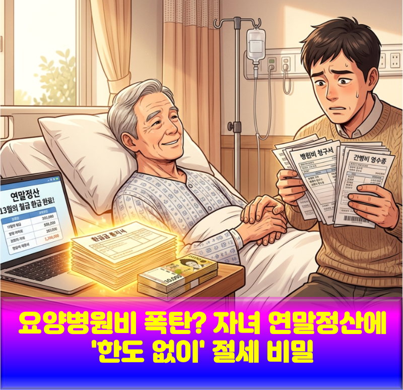 요양병원비 폭탄? 자녀 연말정산에 '한도 없이' 절세 비밀