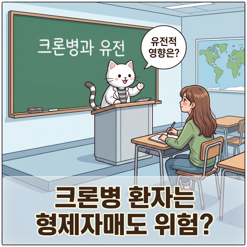 크론병은 가족에게도 유전될까? 형제자매 발병 위험 알아보자냥
