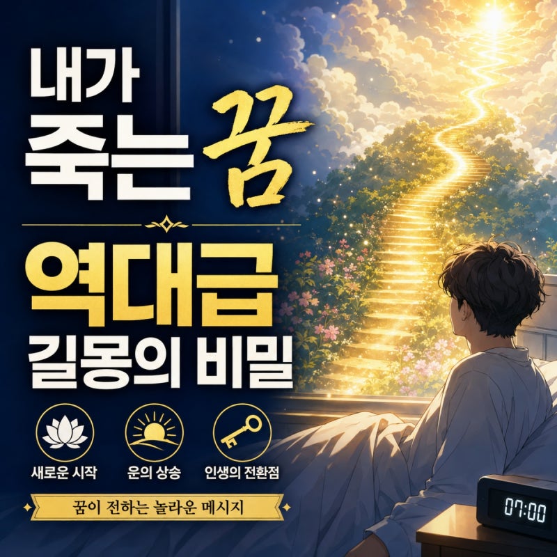 내가 죽는 꿈 해몽, 두려움 뒤에 숨겨진 역대급 길몽의 징조