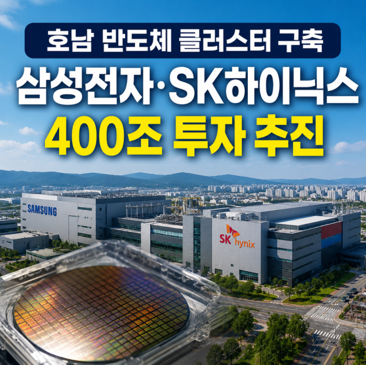 <b>호남 반도체</b> 클러스터 구축, 삼성전자·SK하이닉스 400조 투자