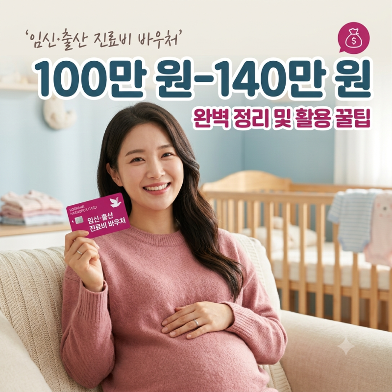 임신·출산 진료비 바우처 완벽 정리: 100만 원~140만 원 혜택 놓치지 마세요!