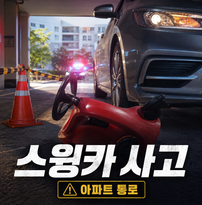 “아이 둘이 깔렸다” 휴일 아파트서 벌어진 <b>스윙카 사고</b>