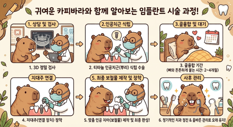 안전한 임플란트를 위한 단계별 시술 과정 및 부작용 대처 가이드