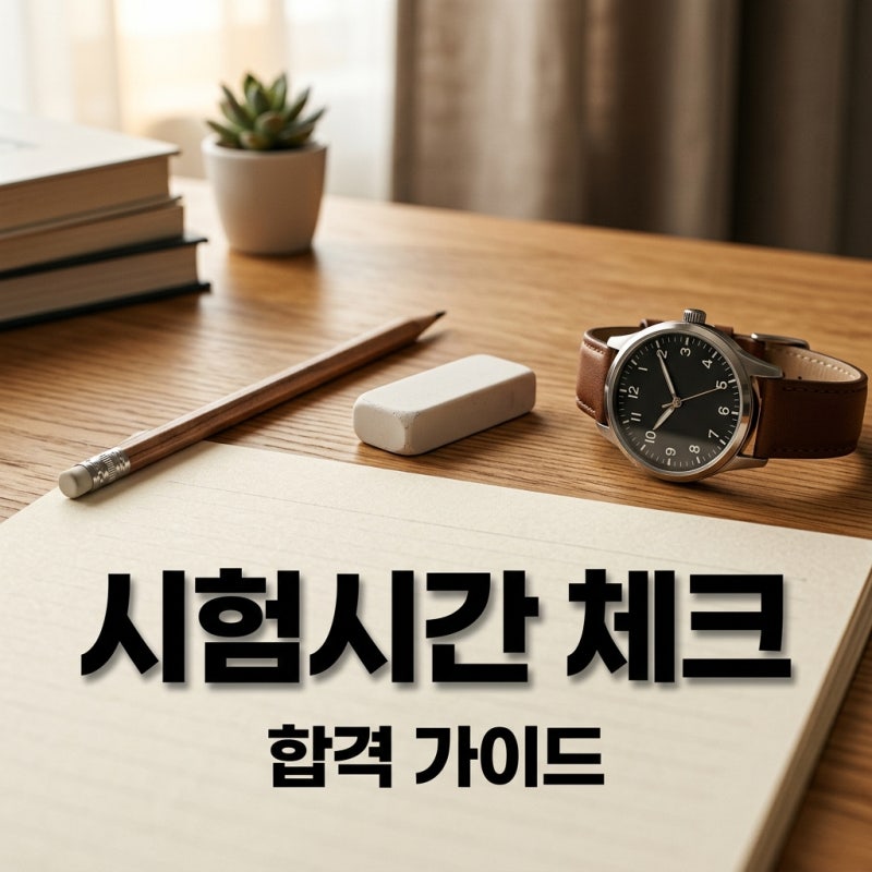 주택관리사 시험시간 및 당일 필수 체크리스트 완벽 정리