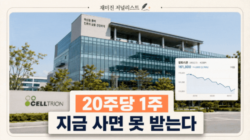 셀트리온 무상증자, 19주는 신주 대신 현금으로 받게 된다?