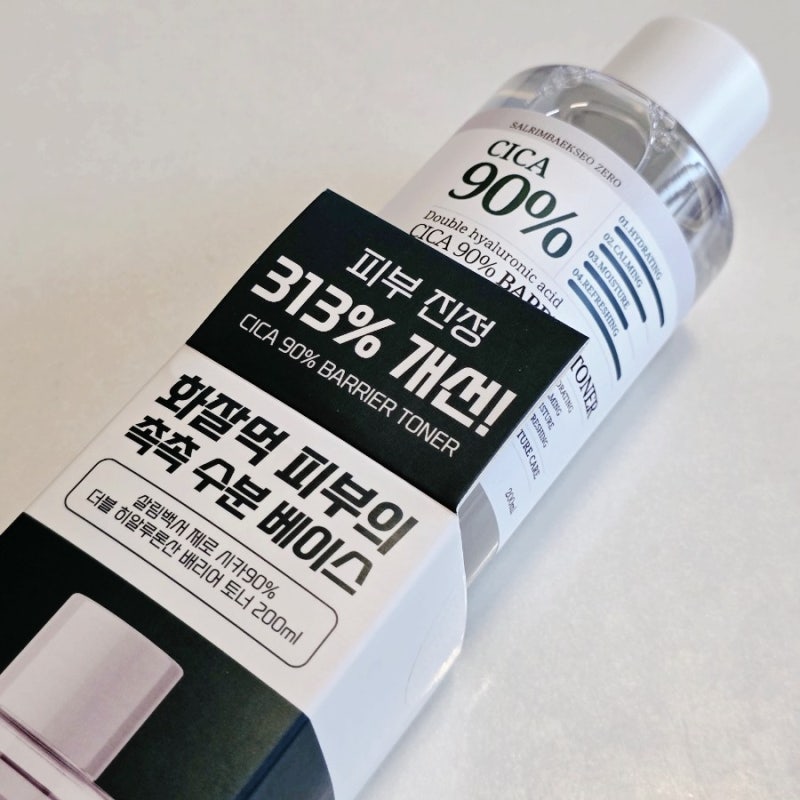 수분토너 추천! 살림백서 제로 시카90% 대용량 토너 피부 진정 추천 후기