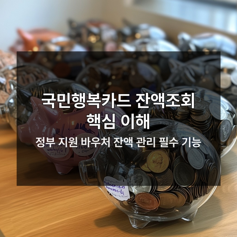 국민행복카드 잔액 쉽게 조회하는 3가지 방법 대공개