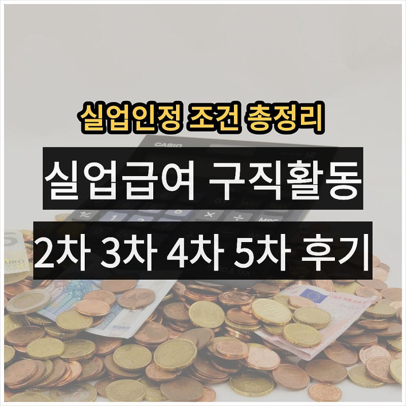 실업급여 2차 3차 4차 5차 실업인정 후기, 구직활동 구직외활동 방법