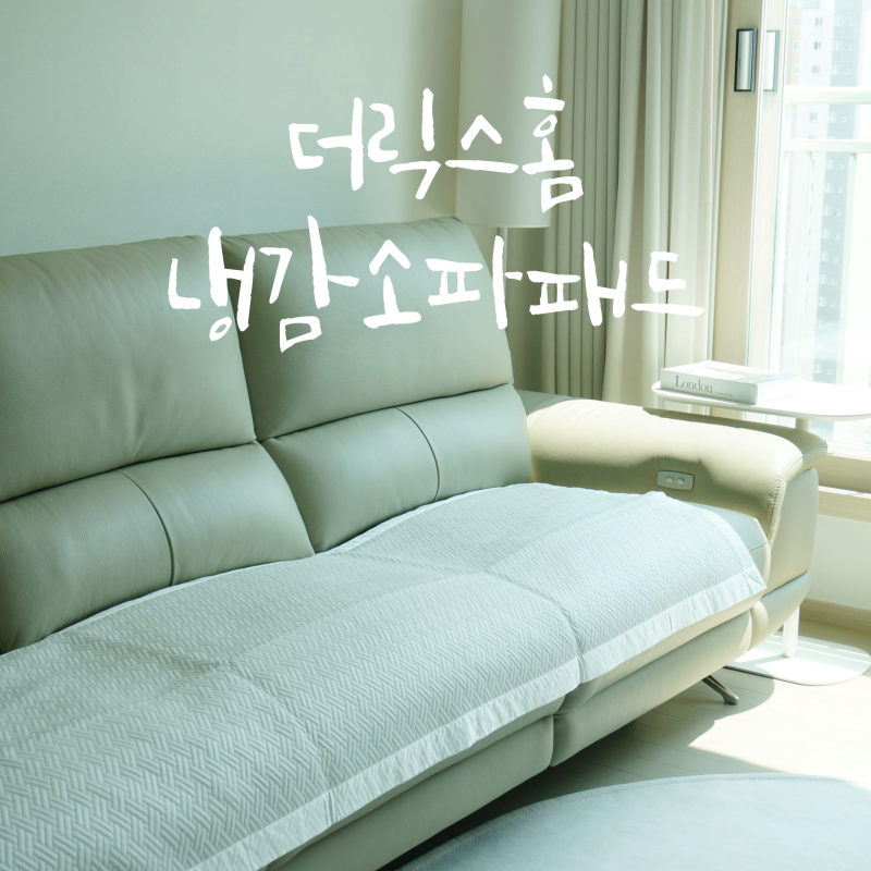 여름소파패드 고르는법 2~3인용 소파에 딱 맞는 더릭스홈 포르페 냉감 소파패드 후기
