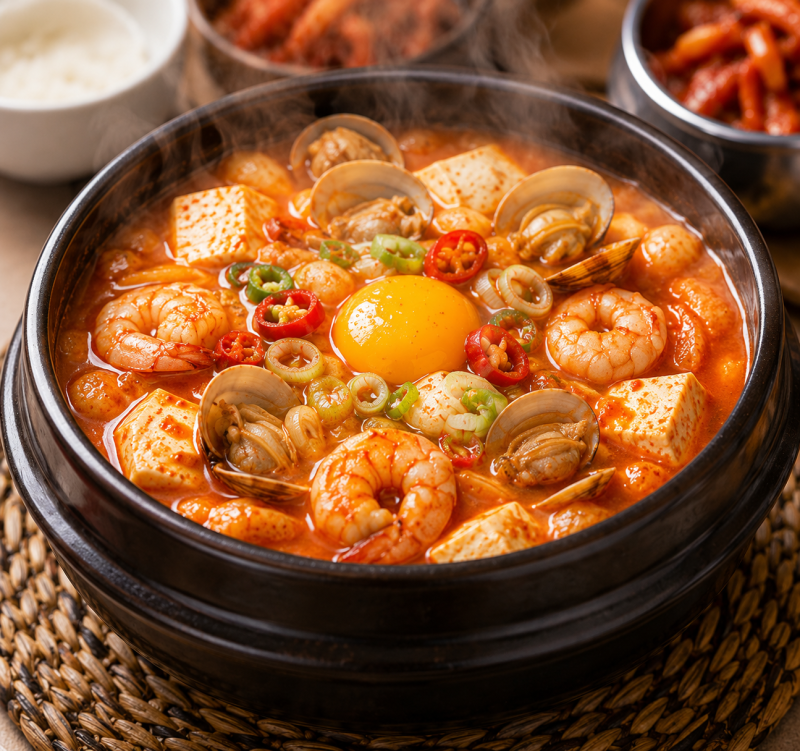 집에서 만드는 해물 순두부