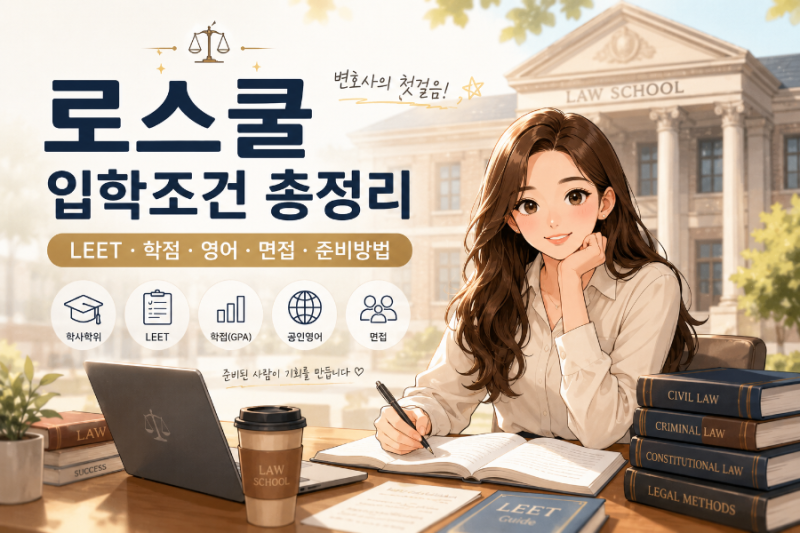 2026 로스쿨 입학조건 총정리｜LEET·학점·영어·면접 한 번에